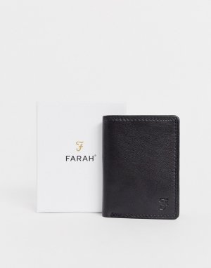 Черный бумажник с тиснением Farah