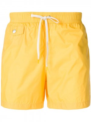 Плавки-шорты со шнурком HARTFORD. Цвет: желтый