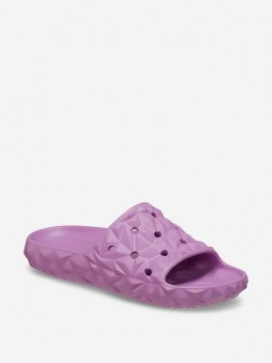 Шлепанцы женские Classic Geometric Slide V2, Розовый Crocs. Цвет: розовый