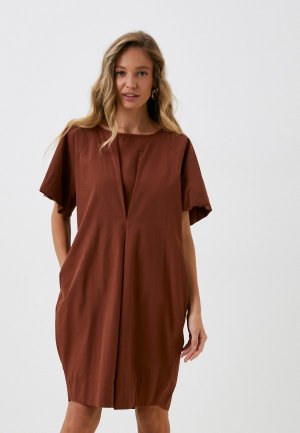 Платье BGN. Цвет: коричневый