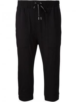 Укороченные спортивные брюки Helmut Lang. Цвет: чёрный