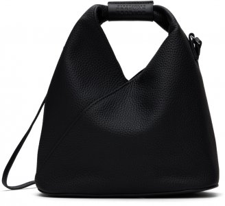 Черная классическая сумка через плечо с треугольными чашками MM6 Maison Margiela
