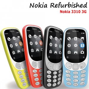 Восстановленный сотовый телефон 3310 на базе Android, мобильные телефоны 3310, 3G, две SIM-карты, 1200 мАч, 2,4 дюйма Nokia