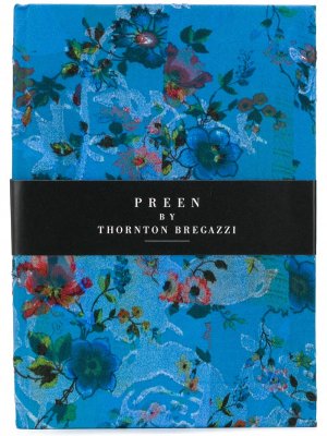 Книга в обложке с цветочным принтом Preen By Thornton Bregazzi. Цвет: синий