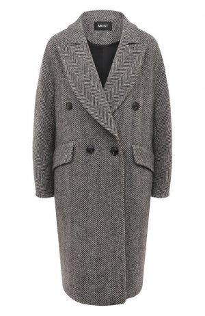 Шерстяное пальто MUST. Цвет: серый