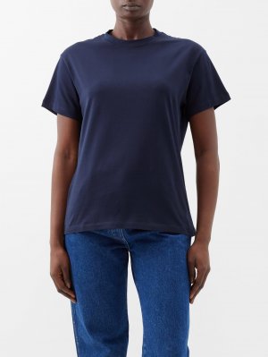 Идеальная футболка из хлопкового трикотажа , синий Studio Nicholson