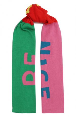 Хлопковый шарф Stella McCartney. Цвет: разноцветный