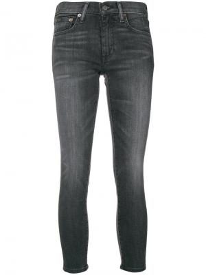 Укороченные джинсы скинни Polo Ralph Lauren. Цвет: черный