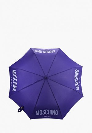 Зонт складной Moschino. Цвет: синий