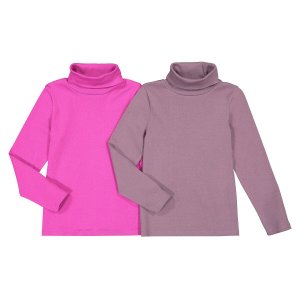 Комплект из 2 тонких пуловеров LaRedoute. Цвет: розовый