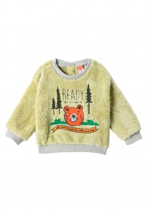 Флисовый свитер SHEARLING TEDDY BEAR APPLIQUE DETAIL EMBROIDERED LONG SLEEVE , цвет green Koton