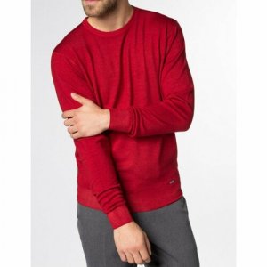 Пуловер, размер M, красный Eterna. Цвет: красный