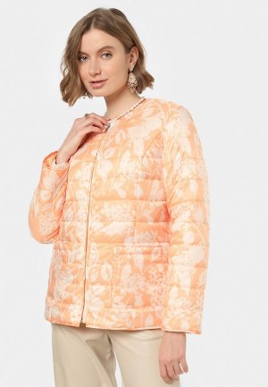Куртка утепленная Helena Vera. Цвет: оранжевый