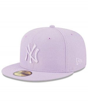 Мужская лавандовая кепка New York Yankees 2023 Spring Color Basic 59FIFTY приталенная шляпа Era