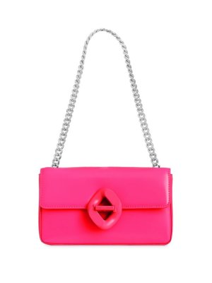 Маленькая кожаная сумка через плечо , цвет Neon Pink Rebecca Minkoff