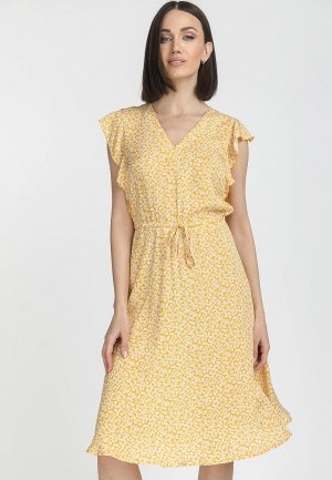 Платье Gloss. Цвет: желтый