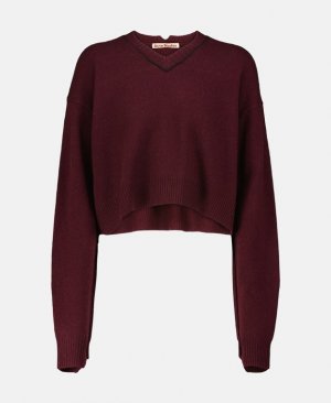 Кашемировый пуловер, бордовый Acne Studios
