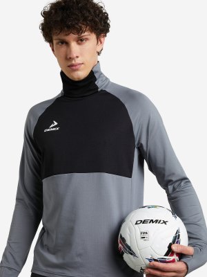 Джемпер футбольный мужской , Серый, размер 48 Demix. Цвет: серый