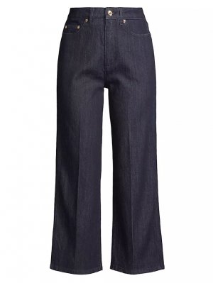 Укороченные расклешенные джинсы Michael Kors, цвет indigo rinse Kors