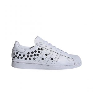 Белые женские кроссовки Superstar FV3344 с заклепками Adidas
