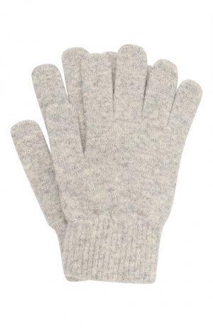 Кашемировые перчатки Yves Salomon Enfant. Цвет: серый