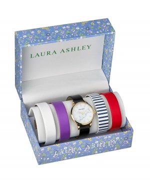 Золотые часы со сменным мраморным циферблатом и слайдером , золотой Laura Ashley