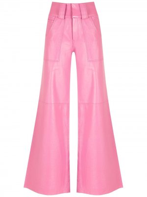Расклешенные брюки Andrea Bogosian. Цвет: розовый