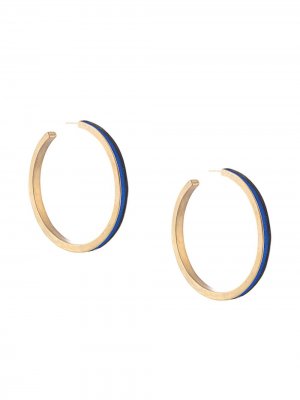 Серьги-кольца Katerina Makriyianni. Цвет: синий