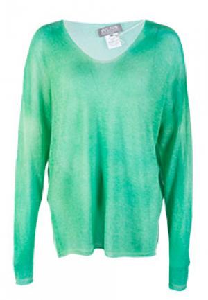 Пуловер LONGO. Цвет: зеленый