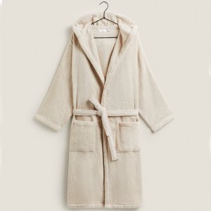 Банный халат Extra Soft Hooded, песочный Zara Home