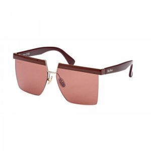 Солнцезащитные очки MM 0071 69S, шестиугольные, оправа: пластик, для женщин, черный Max Mara. Цвет: черный