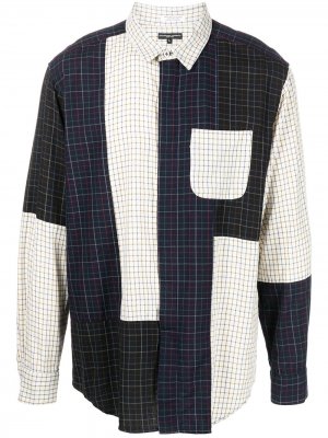 Рубашка Combo в стиле колор-блок Engineered Garments. Цвет: синий