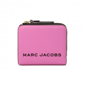 Кожаное портмоне Bold mini MARC JACOBS (THE). Цвет: розовый