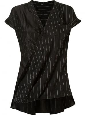 V neck striped blouse Uma. Цвет: чёрный