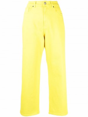 Cabare cropped-leg trousers P.A.R.O.S.H.. Цвет: желтый