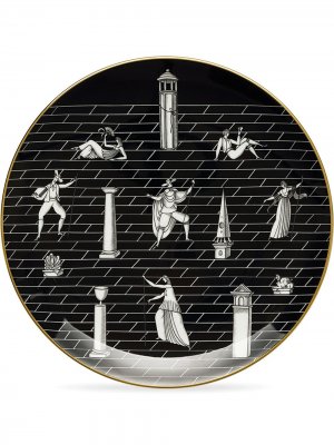 Декоративная тарелка Passeggiata Archeologica (33 см) GINORI 1735. Цвет: черный