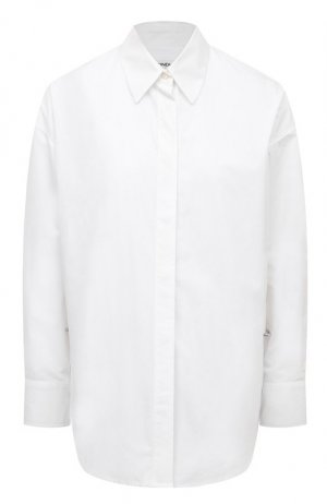Хлопковая рубашка Dondup. Цвет: белый