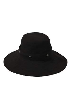 Шляпа из хлопка и льна Isabel Benenato. Цвет: чёрный