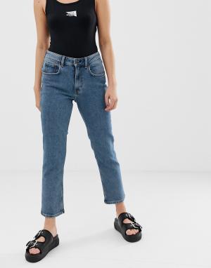 Укороченные джинсы в винтажном стиле из органического хлопка -Синий Cheap Monday