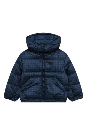 Утепленная куртка Emporio Armani. Цвет: синий
