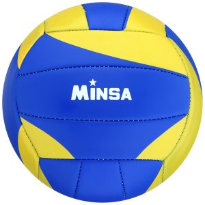 Мяч волейбольный minsa, размер 5, pu, 270 гр, машинная сшивка MINSA