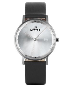 Profile Кожаный ремешок Кварцевые мужские часы с серебряным циферблатом 50221STN107 Westar