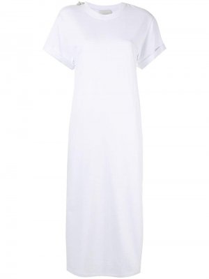 Длинное платье-футболка 3.1 Phillip Lim. Цвет: белый