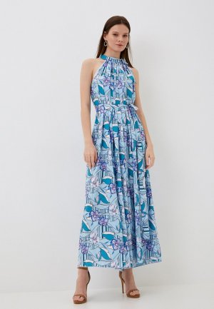 Платье пляжное Marmelad. Цвет: голубой
