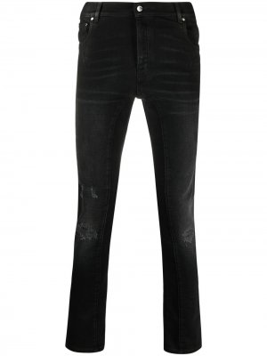 Узкие джинсы с завышенной талией Les Hommes. Цвет: черный