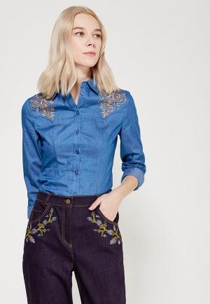 Рубашка джинсовая Ksenia Knyazeva. Цвет: голубой