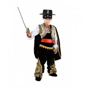 Детский костюм Зорро (6088) 122 см VENEZIANO. Цвет: черный/черный