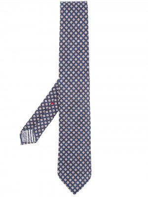 Delloglio галстук с геометричным узором Dell'oglio. Цвет: синий