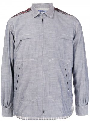 Paisley-print panelled shirt Junya Watanabe MAN. Цвет: серый