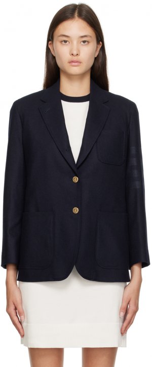 Темно-синий пиджак с 4 полосами Thom Browne